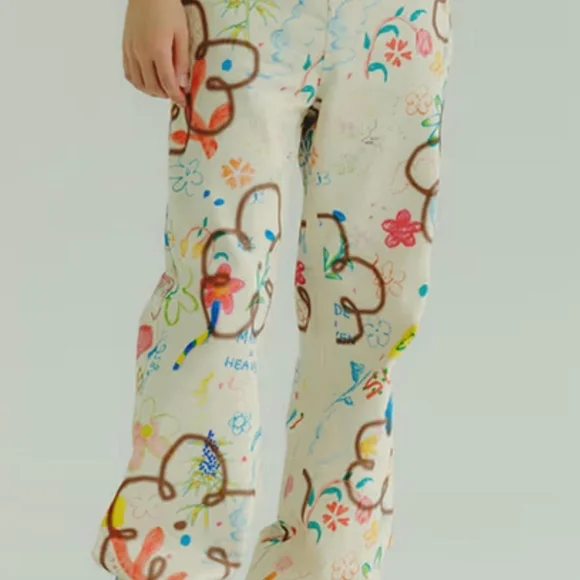 Sundae School spray doodle carpenter pants Sz M - Picture 8 of 8